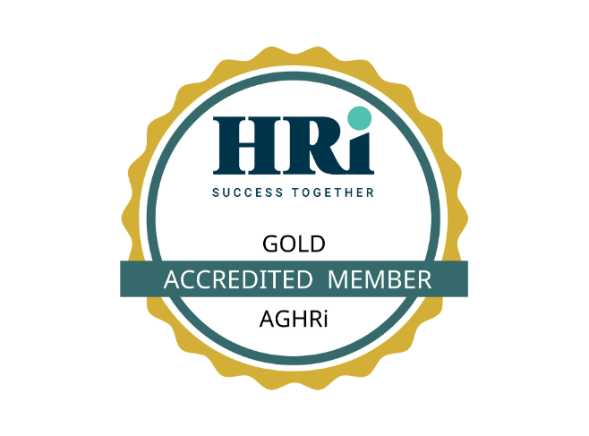 HRi Accreditation Gold Badge pane